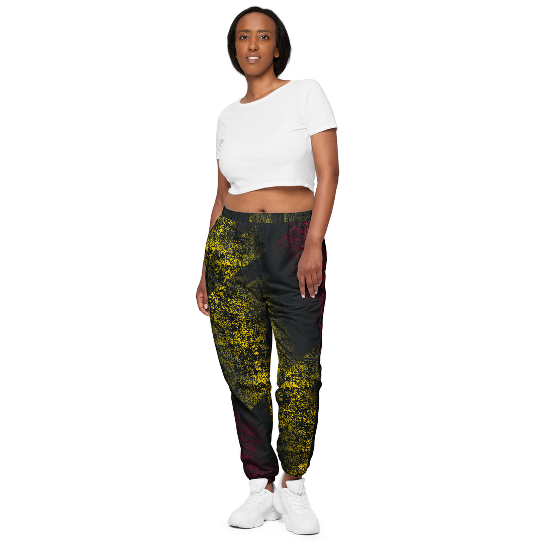 Unisex Track Pants - Red-Yellow Winner