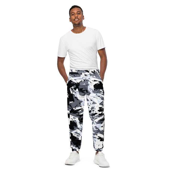 Unisex Track Pants - Black-White Mastery