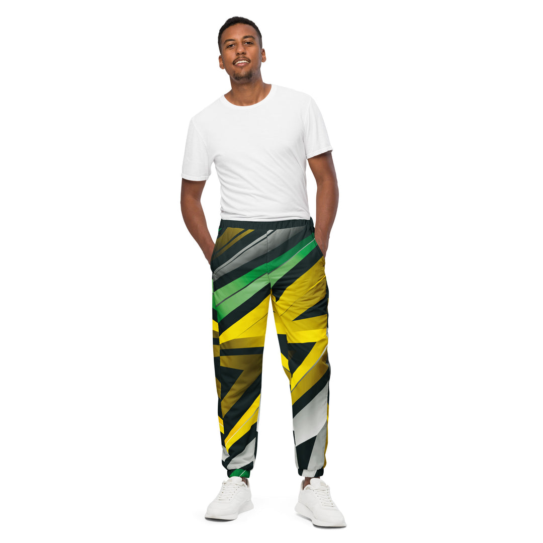 Unisex Track Pants - Yellow-Green Trace