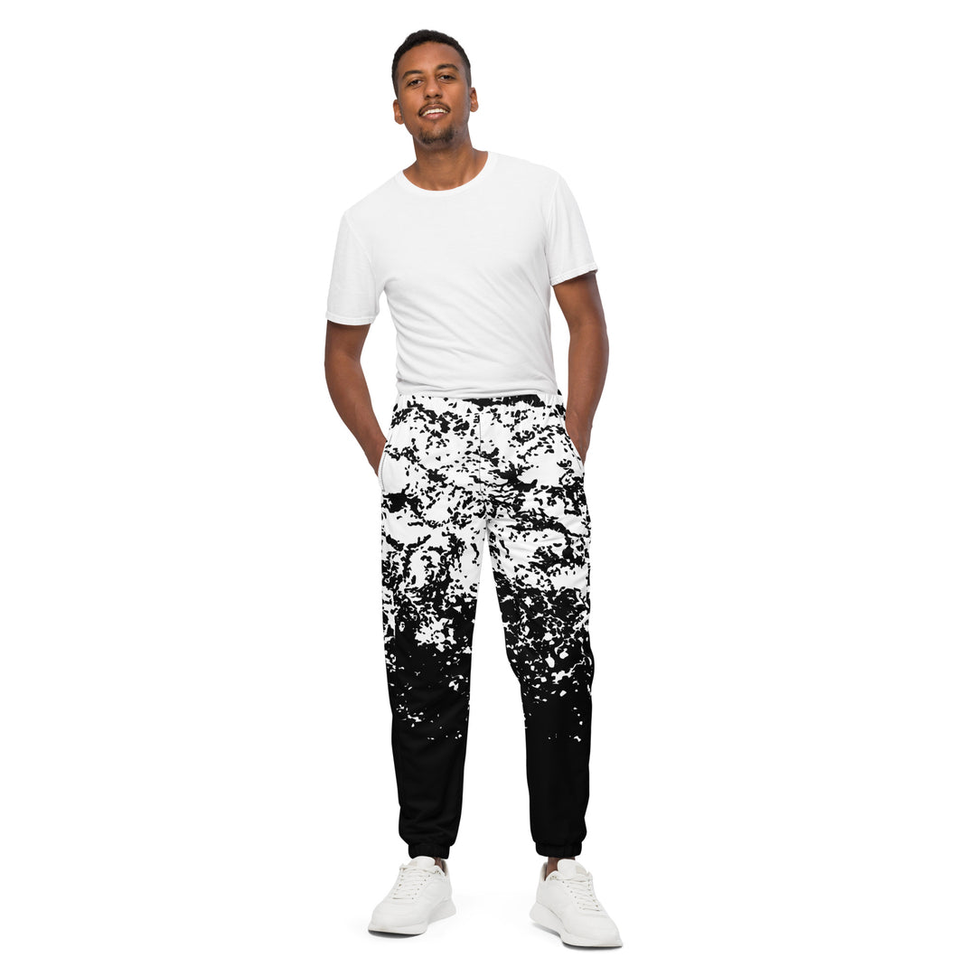 Unisex Track Pants - Black-White Fall