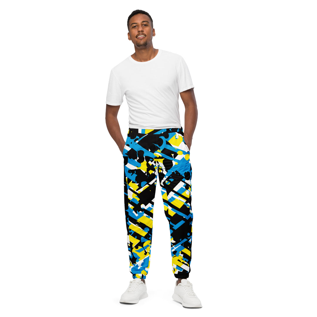 Unisex Track Pants - Black-Yellow Track