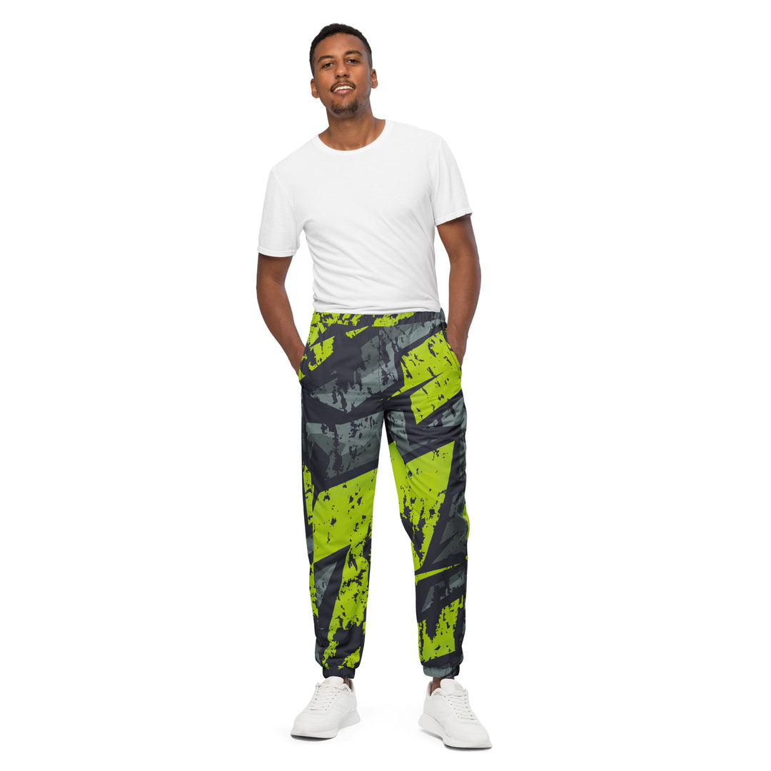 Unisex Track Pants - Green-Black Graffiti