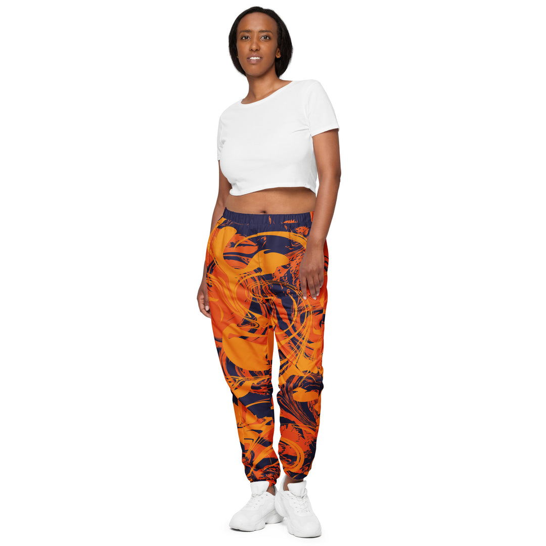 Unisex Track Pants - Orange-Purple Dye