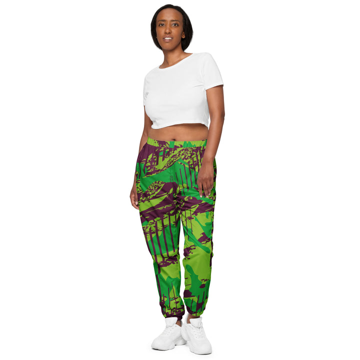 Unisex Track Pants - Green-Brown Track