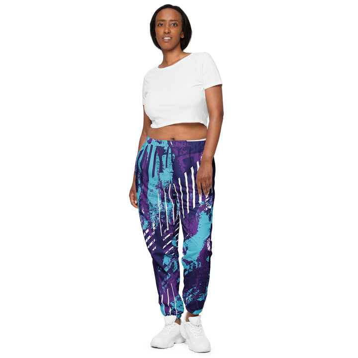 Unisex Track Pants - Purple-Blue Track