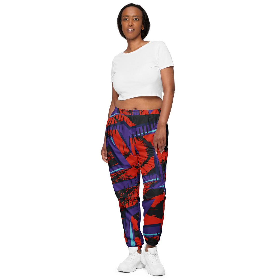 Unisex Track Pants - Red-Purple Alert