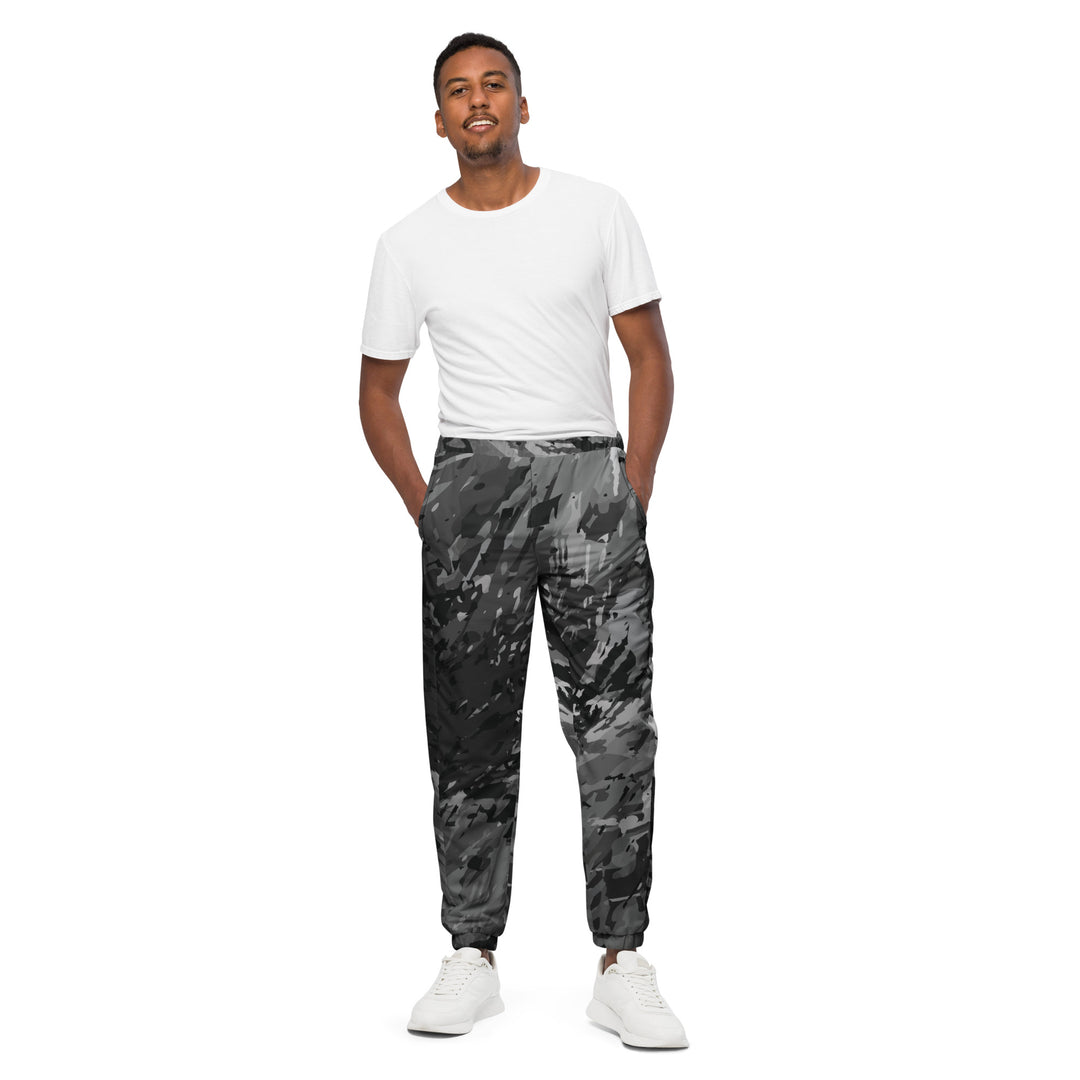 Unisex Track Pants - Grey Splatter