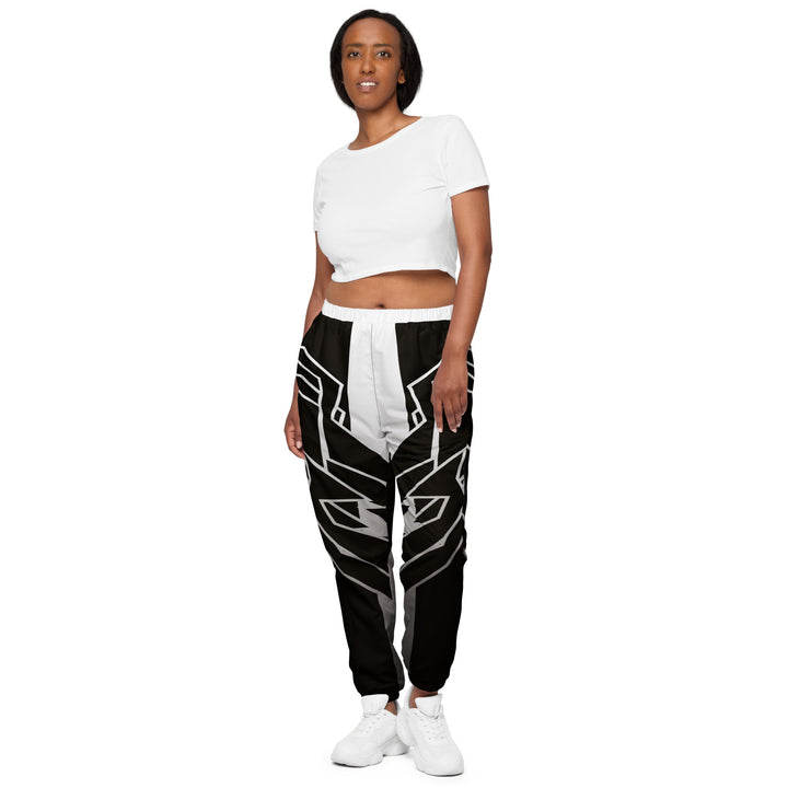 Unisex Track Pants - Black-White Bound