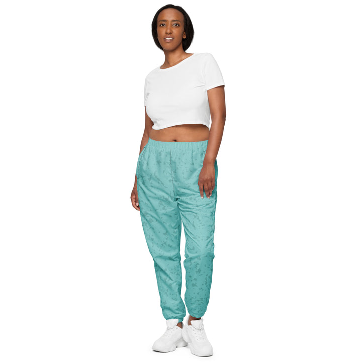 Unisex Track Pants - Turquoise-Grey Rug