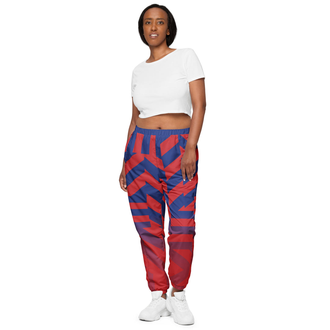 Unisex Track Pants - Red-Blue Edge