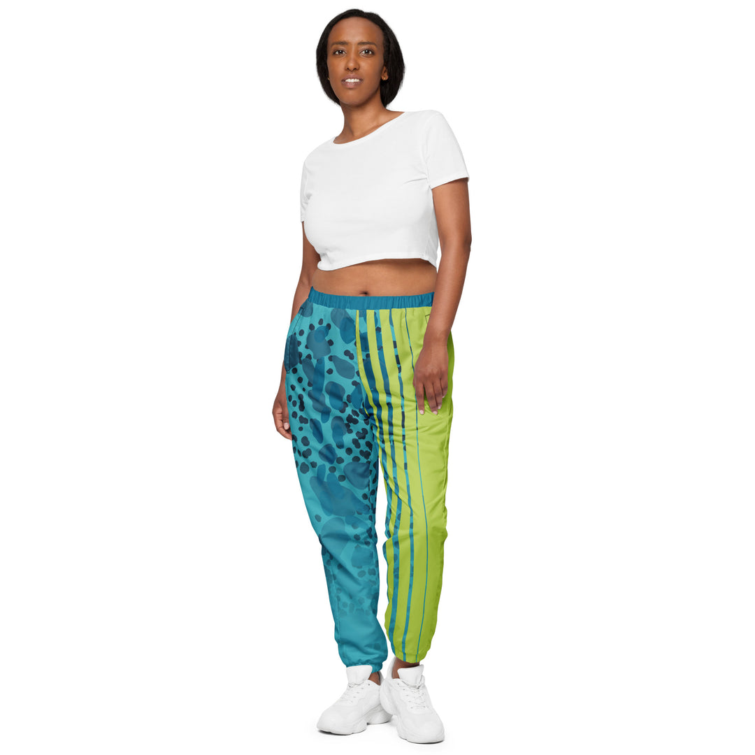 Unisex Track Pants - Turquoise-Green Cell