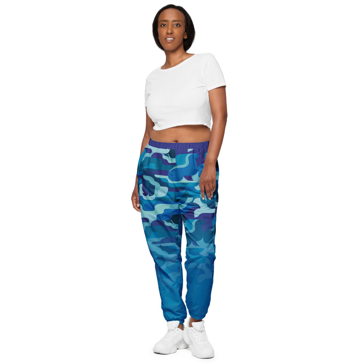 Unisex Track Pants - Blue-Purple Aqua