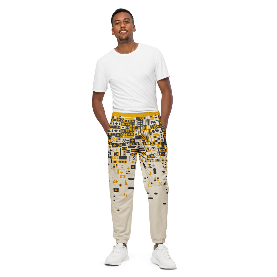 Unisex Track Pants - Yellow-Black Fall