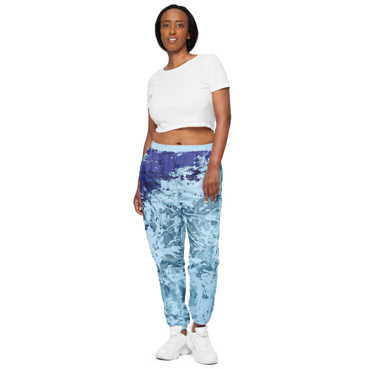 Unisex Track Pants - Turquoise-Purple Beach