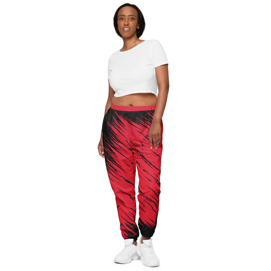 Unisex Track Pants - Blue-Red Desert