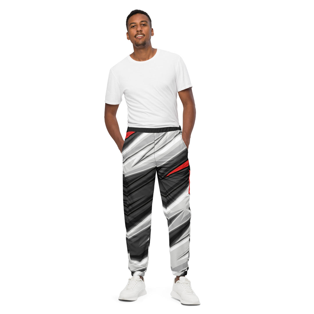 Unisex Track Pants - Black-Grey Fast