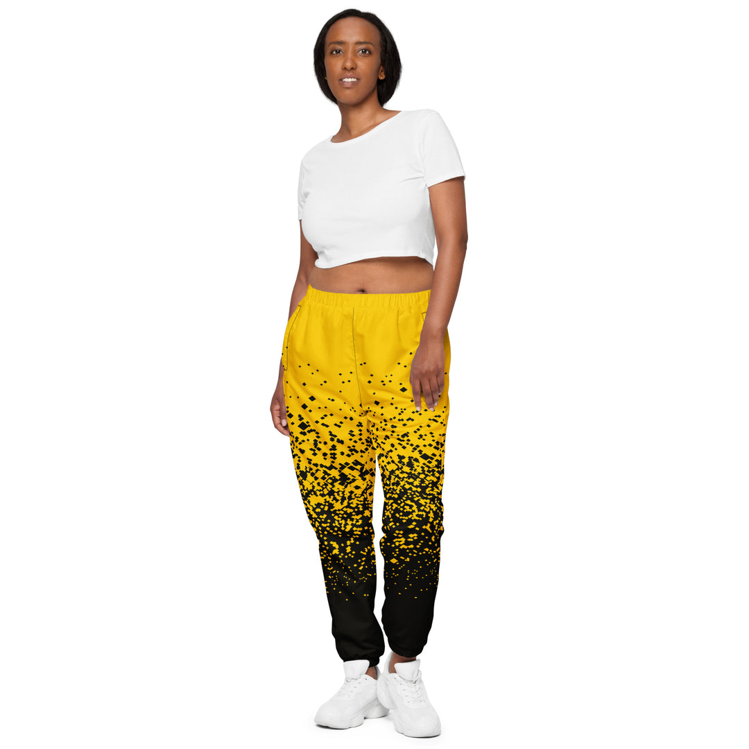 Unisex Track Pants - Black-Yellow Fall