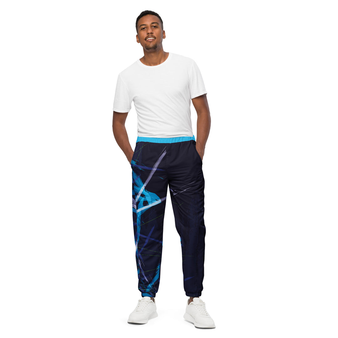 Unisex Track Pants - Purple-Blue Seek