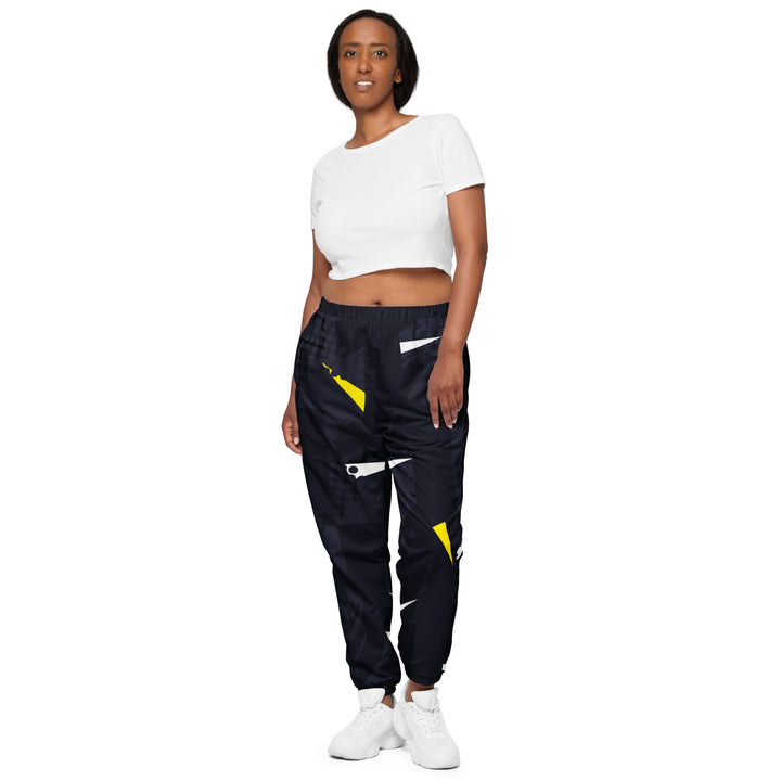 Unisex Track Pants - Black-Yellow Hunt