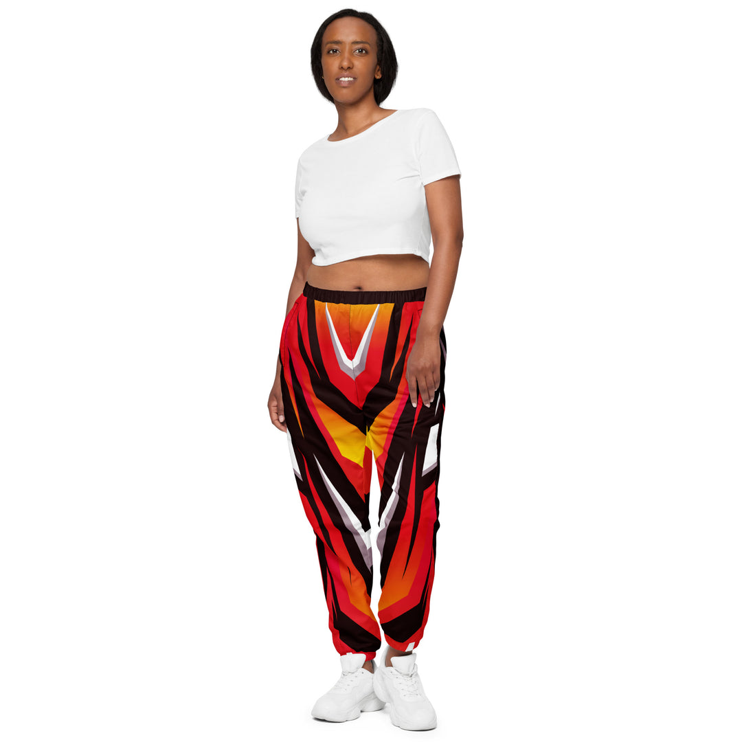 Unisex Track Pants - Red-Brown Suit