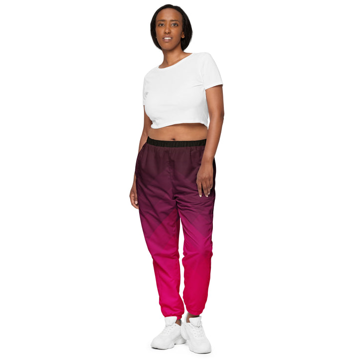 Unisex Track Pants - Pink-Black Bright