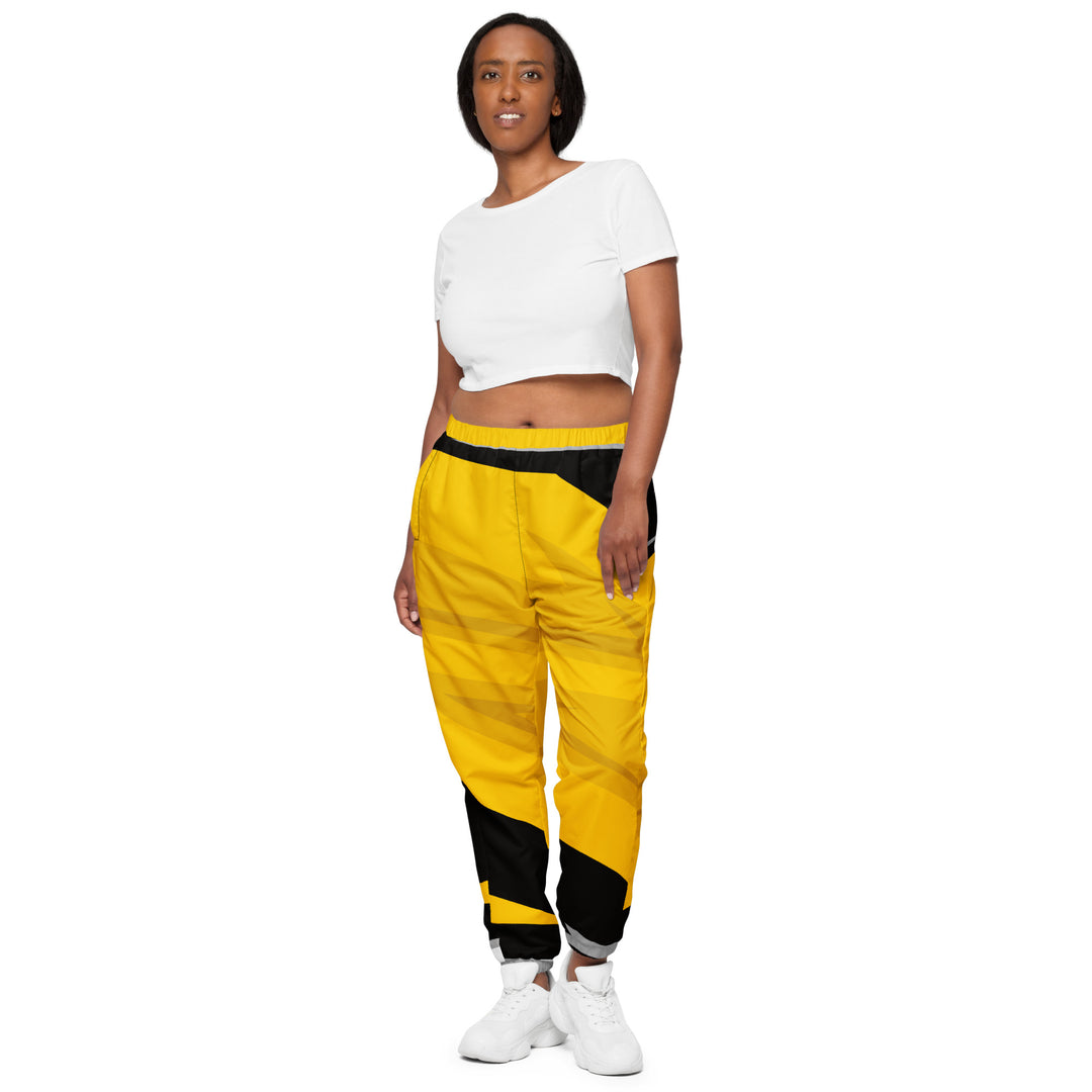 Unisex Track Pants - Yellow-Black Arrow