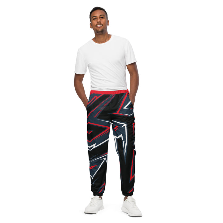 Unisex Track Pants - Black-Red Arrow