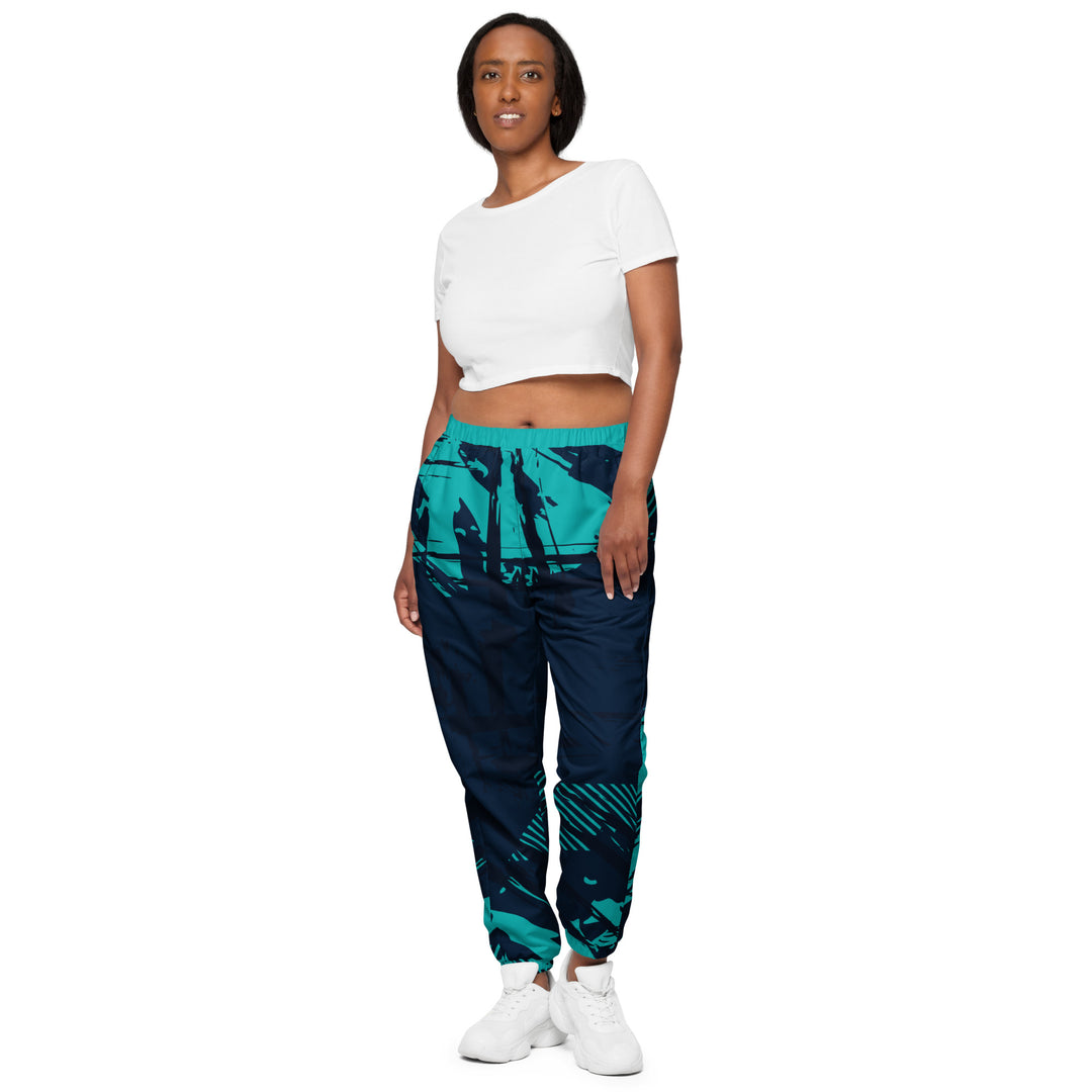 Unisex Track Pants - Blue-Turquoise Track