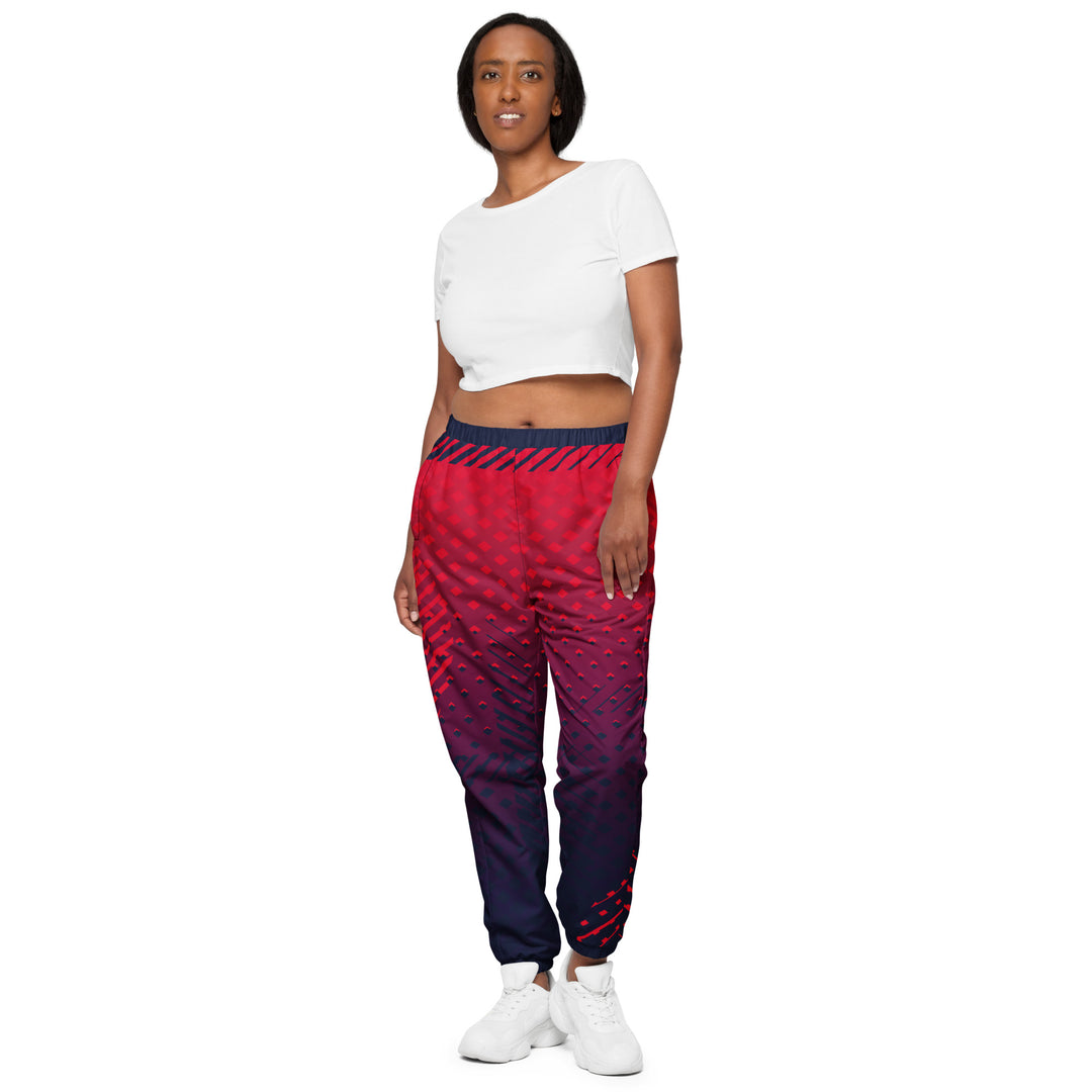 Unisex Track Pants - Red-Blue Quick