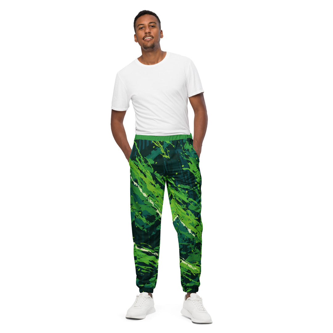 Unisex Track Pants - Green Eruption