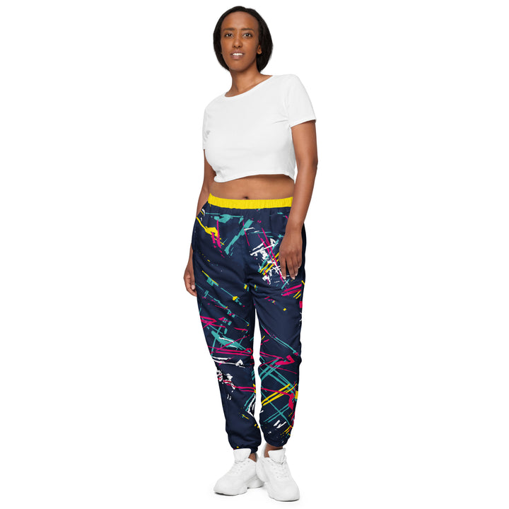 Unisex Track Pants - Blue-Yellow DNA