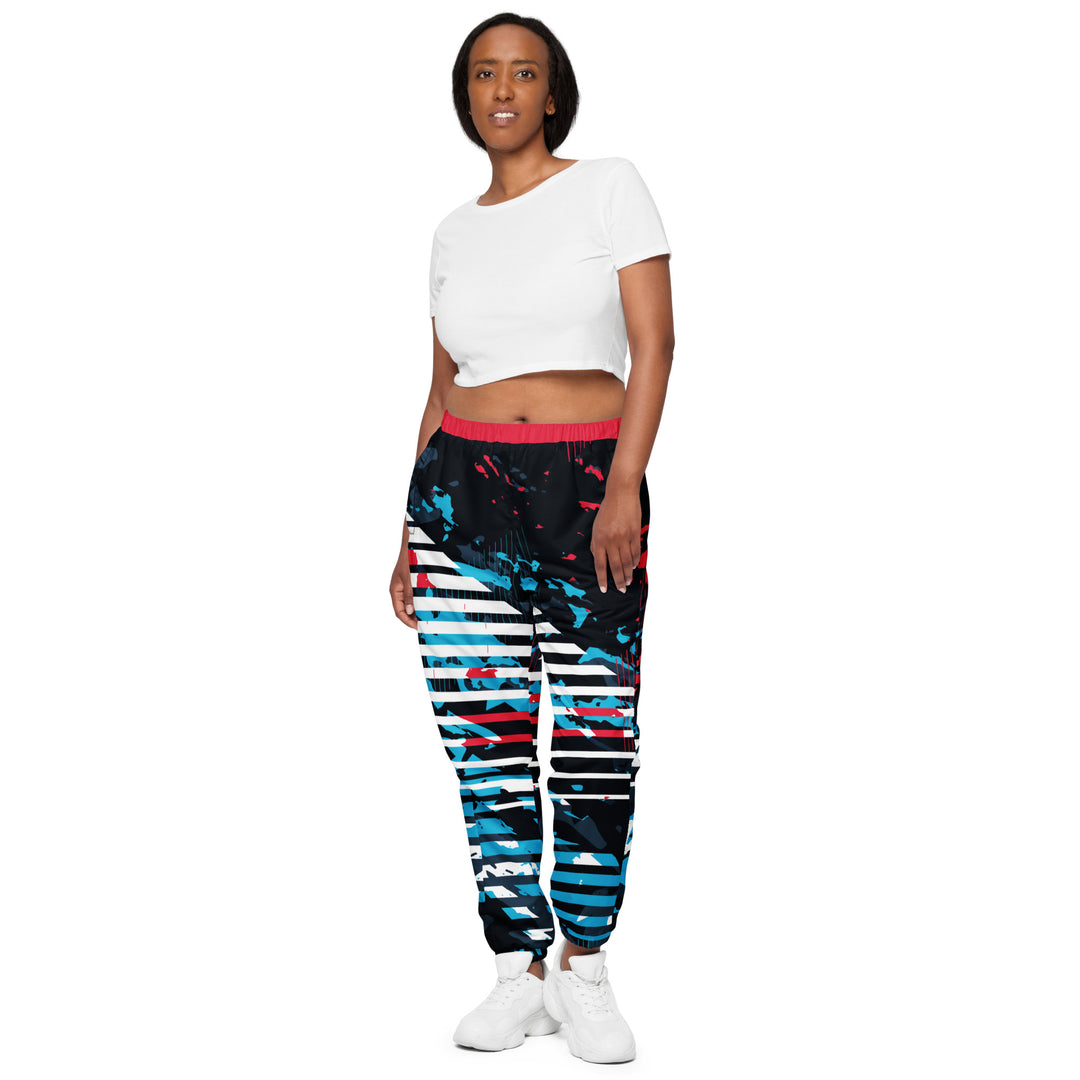 Unisex Track Pants - Blue-Red Rule