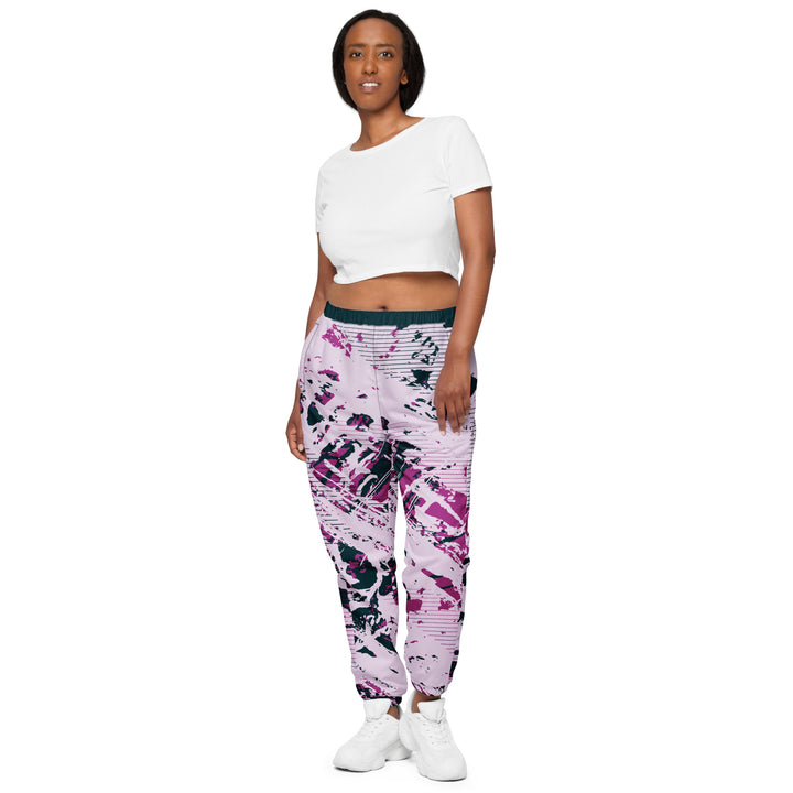 Unisex Track Pants - Pink-Black Devour