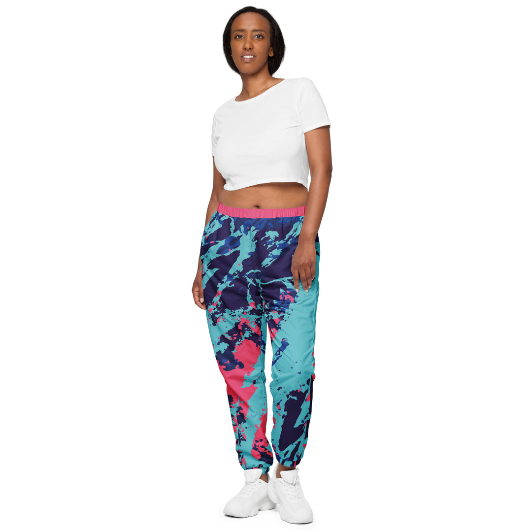 Unisex Track Pants - Blue-Pink Seek