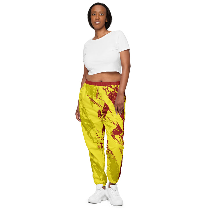 Unisex Track Pants - Yellow-Red Cover