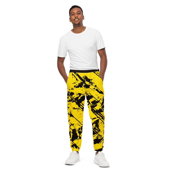 Unisex Track Pants - Yellow-Black Source