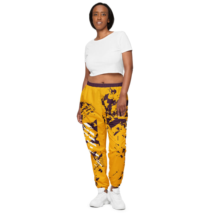 Unisex Track Pants - Yellow-Brown Sign