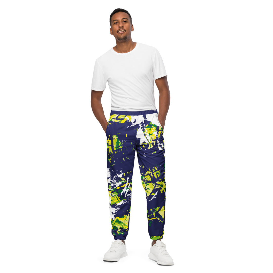 Unisex Track Pants - Blue-Green Chase