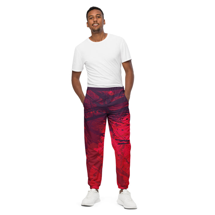 Unisex Track Pants - Red Finish