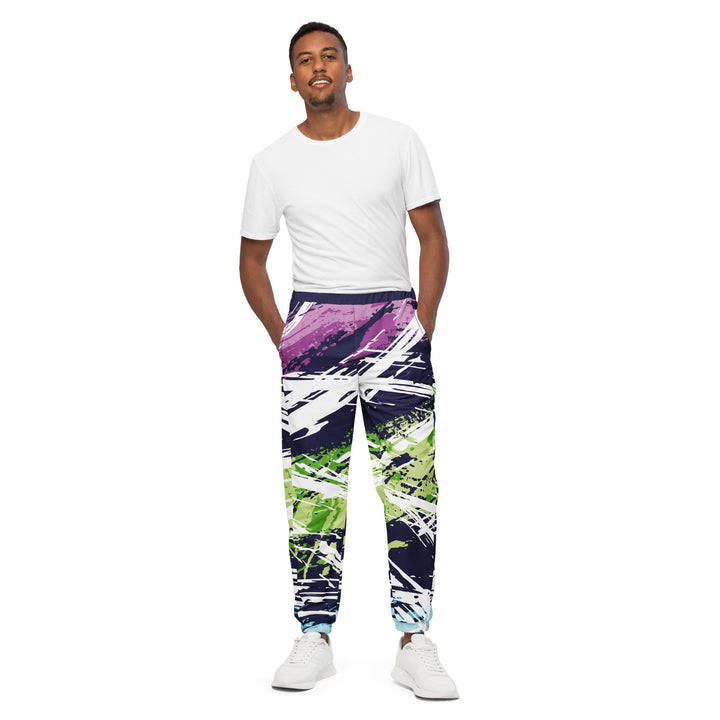 Unisex Track Pants - Blue-Green Play