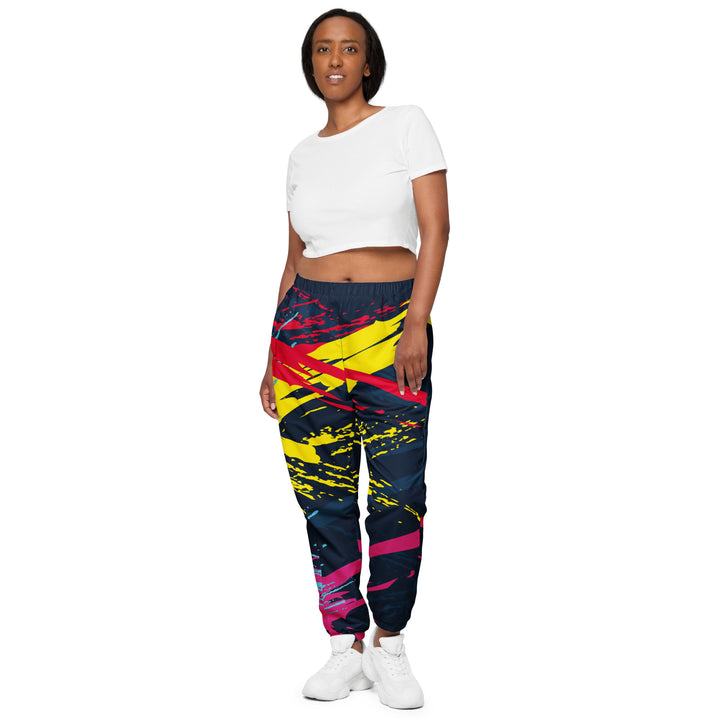 Unisex Track Pants - Blue-Pink Remain