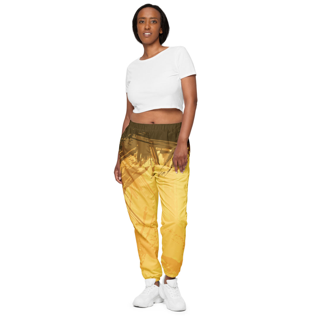 Unisex Track Pants - Yellow Clear