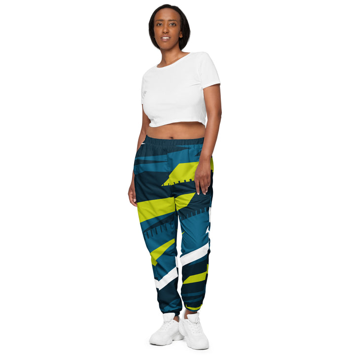 Unisex Track Pants - Blue-Green Slow