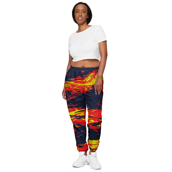 Unisex Track Pants - Blue-Red Spear