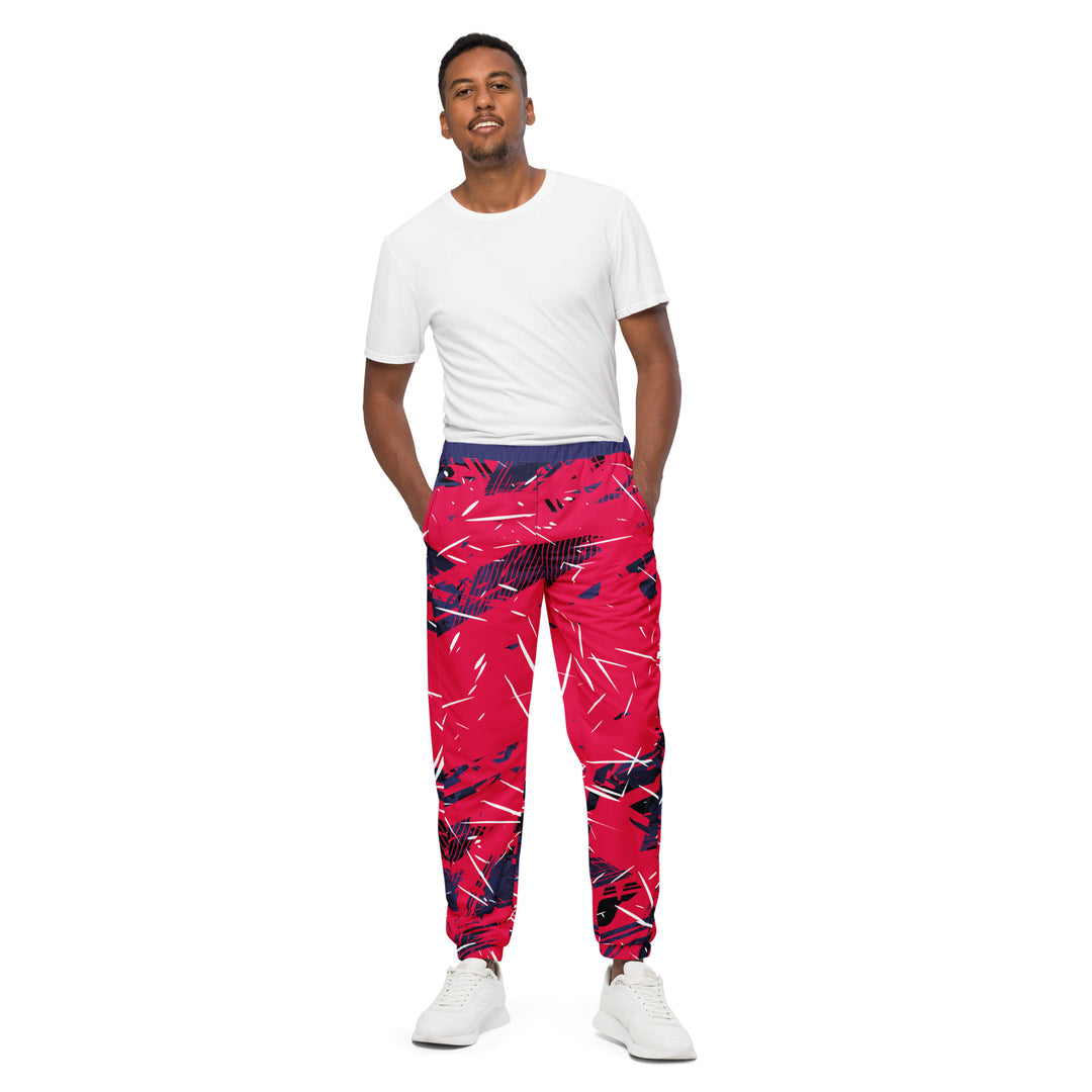 Unisex Track Pants - Red-Purple Blaze