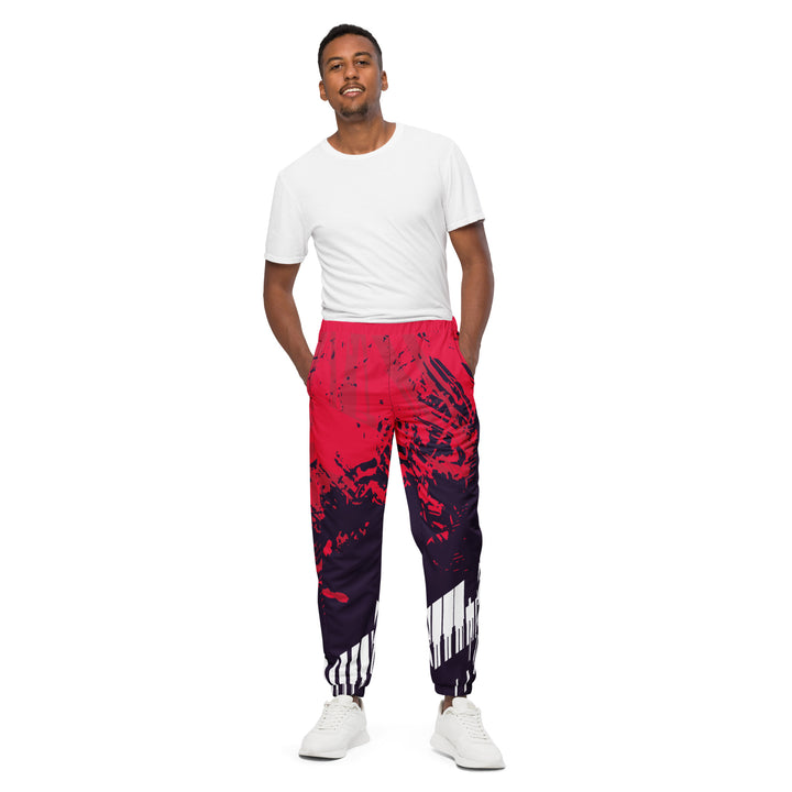 Unisex Track Pants - Purple-Red Track