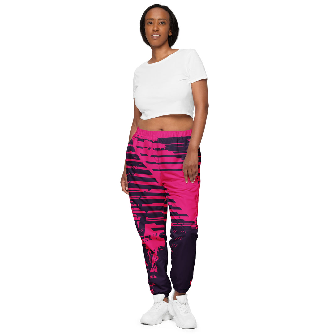 Unisex Track Pants - Purple-Pink Trace