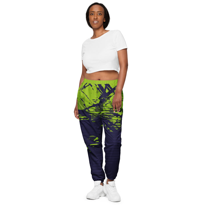 Unisex Track Pants - Purple-Green Shape