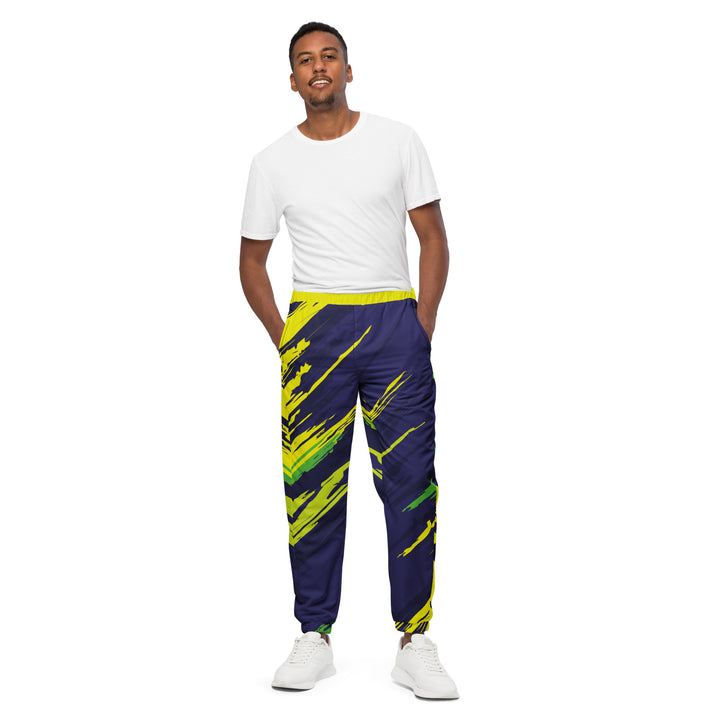 Unisex Track Pants - Purple-Yellow Overdraw