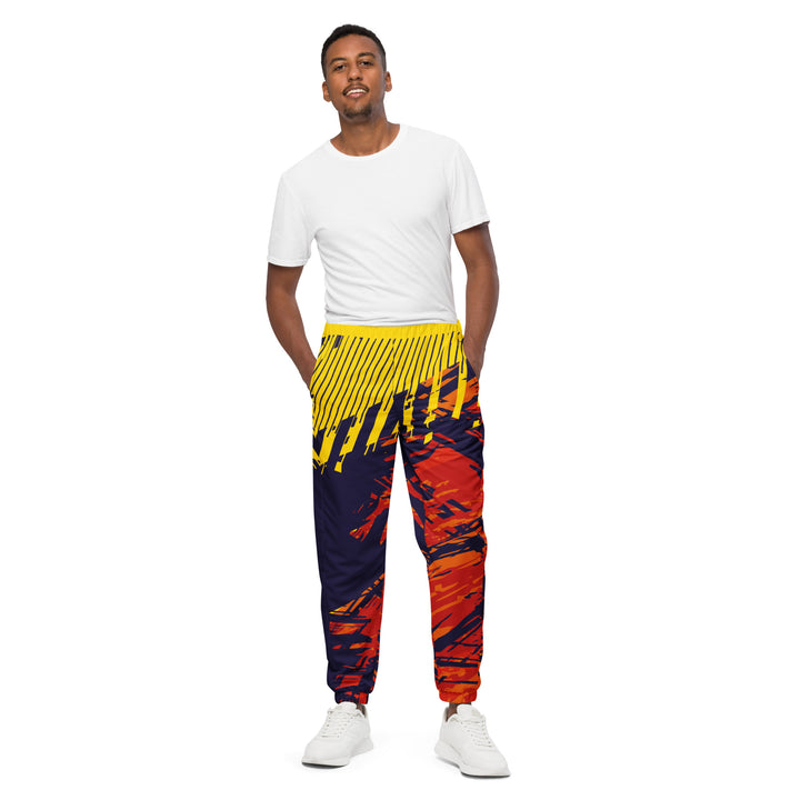 Unisex Track Pants - Orange-Purple Soul